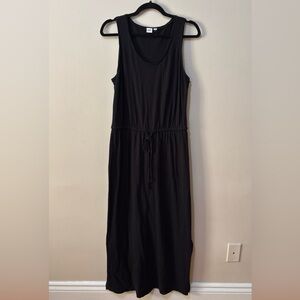 🌸GAP Black Maxi Dress with Drawstring Waist